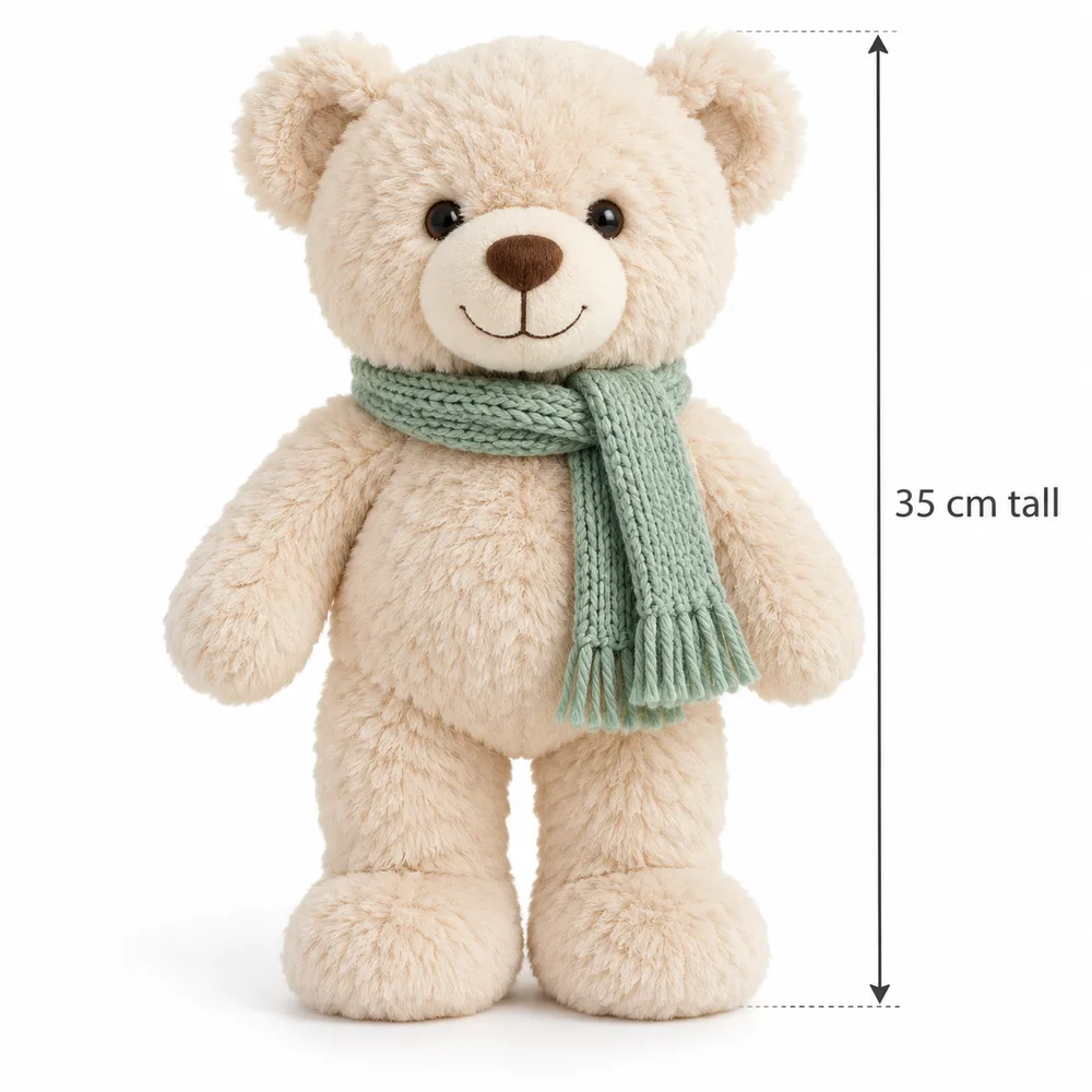 Sample product · Playgrove bear · size guide