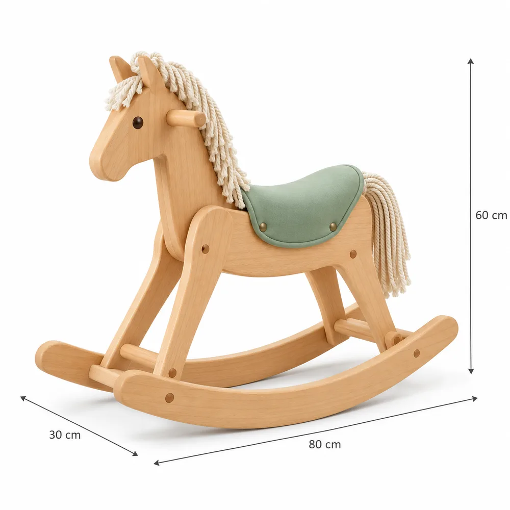 Sample Playgrove rocking horse, Size